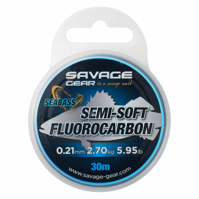 Savage Gear Fluorocarbon Semi Soft Fluorocarbon Seabass Clear 30m Savage Gear Fluorocarbon Semi Soft Fluorocarbon Seabass Clear 30m