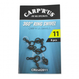 Carp´R´Us Obratlíky 360° Ring Swivel veľ.11, 8ks Carp´R´Us Obratlíky 360° Ring Swivel veľ.11, 8ks