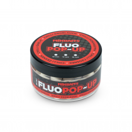 Mini Plávajúce fluo boilie 100ml - Chilli Cesnak 10mm