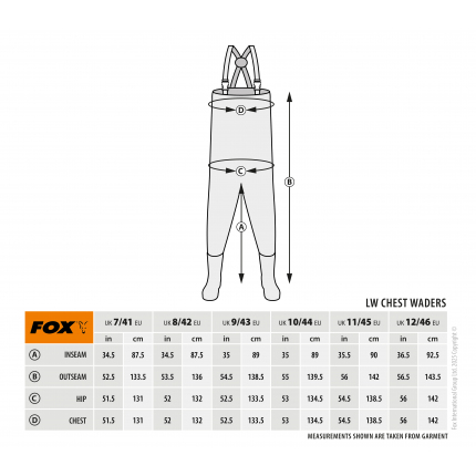 Fox Prsačky Khaki Lightweight Lined Waders