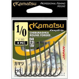 Kamatsu - Háčik CHEBURASHKA ROUND FORGED K-60 veľ.2/0 6ks - Kamatsu Háčik CHEBURASHKA ROUND FORGED K-60