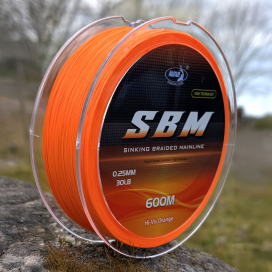 Katran Rychle Potápivá Luminizační Šňůra Sinking Braided Mainline SBM Orange 0,25 mm 600 m 30 b 13,6 kg Katran Rychle Potápivá Luminizační Šňůra Sinking Braided Mainline SBM Orange 0,25 mm 600 m 30 b 13,6 kg