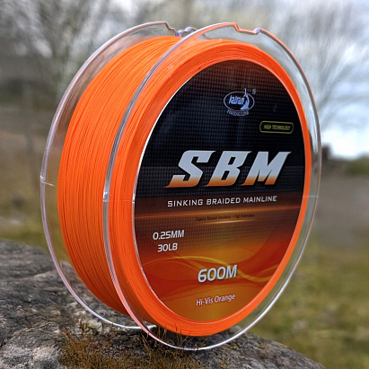 Katran Rychle Potápivá Luminizační Šňůra Sinking Braided Mainline SBM Orange 0,25 mm 600 m 30 b 13,6 kg Katran Rychle Potápivá Luminizační Šňůra Sinking Braided Mainline SBM Orange 0,25 mm 600 m 30 b 13,6 kg