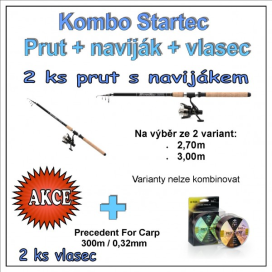 AKČNÝ SET Startec Prut s Navijak + Vlasec 1 + 1 Variant 2,70m