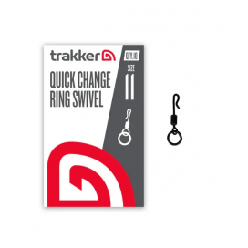 Trakker Obratlíky s krúžkom Quick Change Ring Swivel veľ.11, 10ks