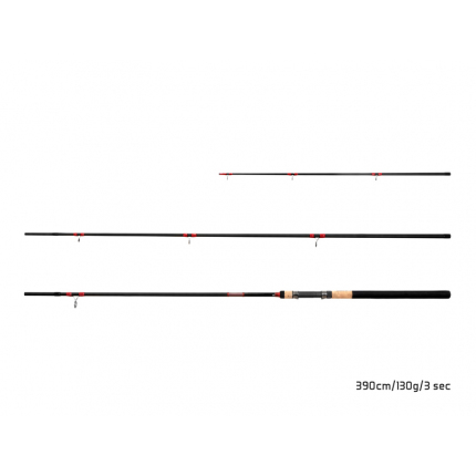 Delphin LEEDER Feeder + 2 špičky 390cm/130g/3 díly