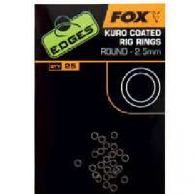 Fox Edges Kuro Coated rig rings krúžky 2,5mm 25ks