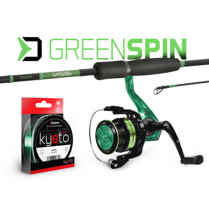 Prívlačový set Delphin GreenSPIN - 210cm/30g + 2T + 0,234mm Prívlačový set Delphin GreenSPIN - 210cm/30g + 2T + 0,234mm