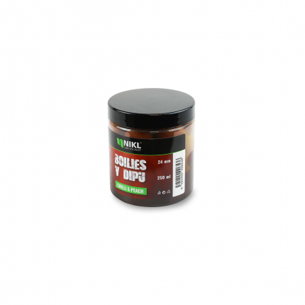 Nikl Boilies V Dipu Chilli & Peach 250 ml