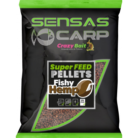 Sensas Pelety Super Feed Fishy Hemp 650g 