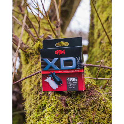 Spomb Splétaná Šňůra XD Pro Braid Grey 0,14 mm 300 m