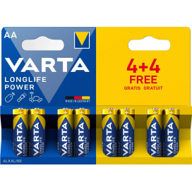 Varta Batéria LR6 7+3 Long Life Power AA Varta Batéria LR6 7+3 Long Life Power AA