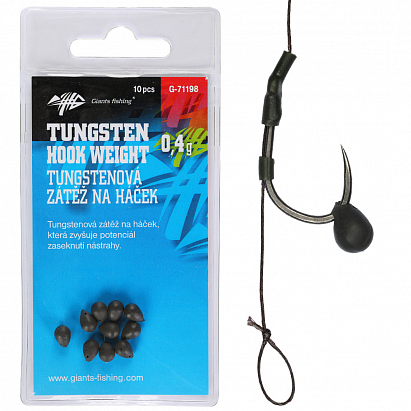 Hobby-G Zátěž na háček Tungsten Hook weight 0,4g/10ks Hobby-G Zátěž na háček Tungsten Hook weight 0,4g/10ks
