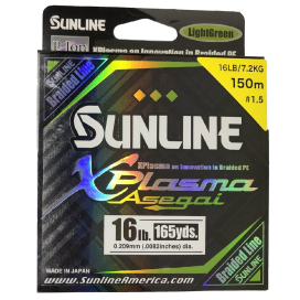 SUNLINE šnúra XPlasma Asegai 150m / 16 Lbs-LGR