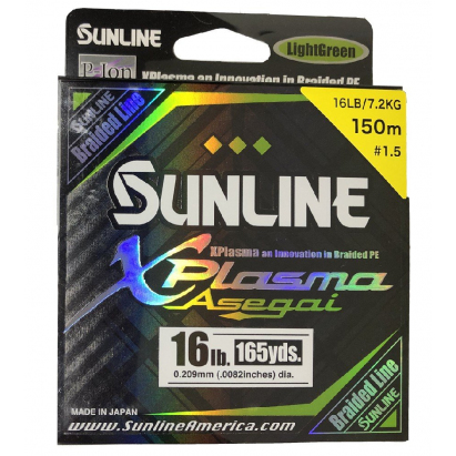 SUNLINE šnúra XPlasma Asegai 150m / 16 Lbs-LGR