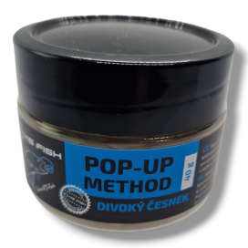 KS Fish Boilie Pop-up method 40g 10mm Divoký cesnak