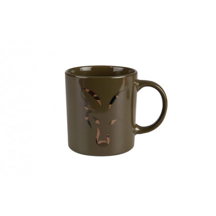 Fox Hrnek Green And Camo Head Ceramic Mug