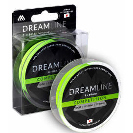 Mikado pletená šnúra dreamline competition 0.16mm/15.54kg/300m fluo zelená 1 cievka