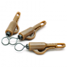 Taska závesky, krytky - Záveska s obratlíkom s vel. očkom hnedá 10ks