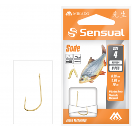 Mikado naviazané háčiky sensual sode č. 8 g / vlasec: 0.16mm/70cm 8 ks