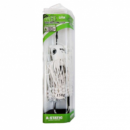 MADC clonky Teaser A-STATIC 100g s jedným háčikom 8/0 White