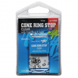Giants Fishing Sľudová zarážka s krúžkom Cone Ring Stop Clear with Oval Ring 4,5mm