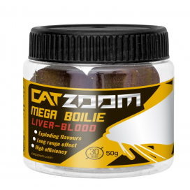 CatZoom Mega Boilie - 50 g/30 mm/Játra-Krev CatZoom Mega Boilie - 50 g/30 mm/Játra-Krev