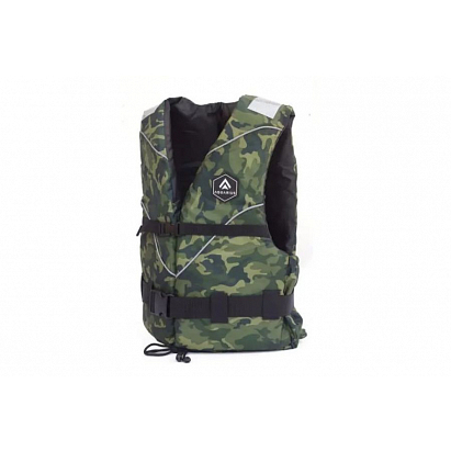 Plovoucí a záchranná vesta pro dospělé MILITARY maskáč Velikost: X/S obvod: 76-86cm / 25-40kg / 40N