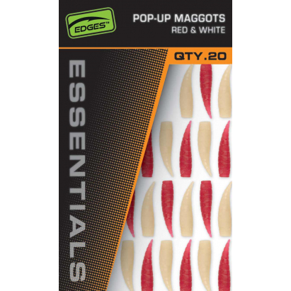 Fox Gumová Nástraha Pop up Maggots 20 ks 10 Red10 White Fox Gumová Nástraha Pop up Maggots 20 ks 10 Red10 White