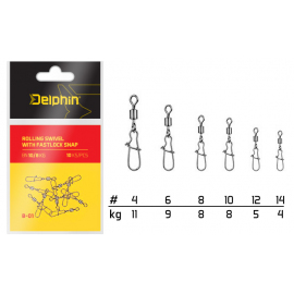 Delphin obratlík s karabínkou