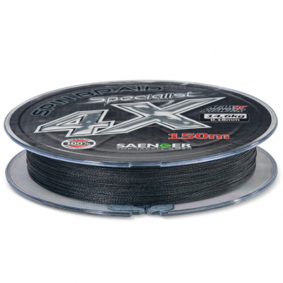 Saenger šnúra Specialist Spin Braid 4X 0,14mm 11,3kg 150m Black