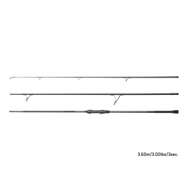 Delphin Prút CorsaBLACK NERO 3,6 m 3 lb 3-diel