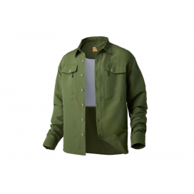 Košeľa s dlhým rukávom Ezmar mid weight soft zelená Veľkosť: XXXL