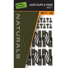 Fox Závěsky Edges Naturals Lead Clips Pegs Size 7 Fox Závěsky Edges Naturals Lead Clips Pegs Size 7