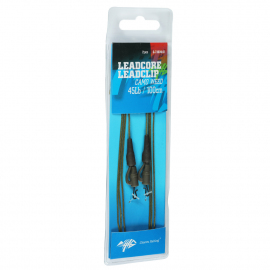 Giants Fishing Montáž S Olovenou Šnúrkou Leadcore 45Lb Leadclip 2ks 100cm