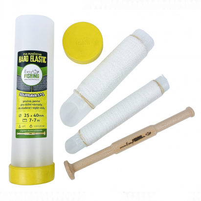 EasyFISHING 7+7m komplet - PVA pančucha ELASTIC HARD 25+40mm EasyFISHING 7+7m komplet - PVA pančucha ELASTIC HARD 25+40mm