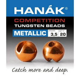Hanák volfrámové hlavičky Metallic oranžová 20ks