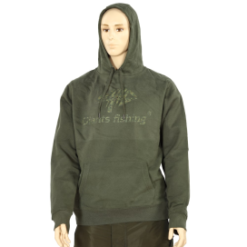 Giants fishing Giants Fishing Mikina s kapucňou zelená Camo Logo |veľ. 2XL