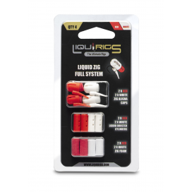 Liquirigs - Liquid Zig kompletný systém, červená a biela 4ks