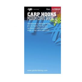 Giants Fishing Háčiky Medium Curve Shank s Očkom 10ks