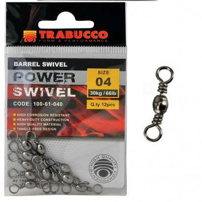 Trabucco obratlík Barrel Swivel 12ks | veľ.6 (27kg) Trabucco obratlík Barrel Swivel 12ks | veľ.6 (27kg)