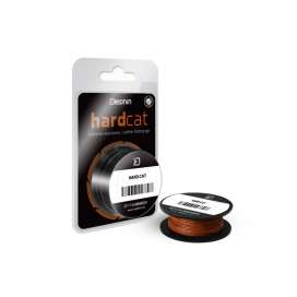 Delphin Náväzcová Sumcová Šnúra HARD CAT červeno-hnedá 0,80mm 78,2kg 10m