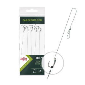 Náväzec FC Power Feeder Rig KO.9 - 5 ks/10 cm/0,18 mm/veľ.6