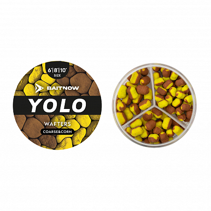 BaitNow Wafters Method Feeder Yolo Yellow & Bronze Coarse & Corn Vel. 6/8/10 24g 1 Ks