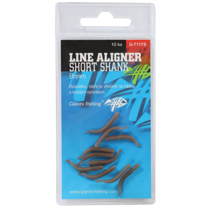Giants Fishing Rovnátka Line Aligner Short Shank Large Brown 10ks Giants Fishing Rovnátka Line Aligner Short Shank Large Brown 10ks