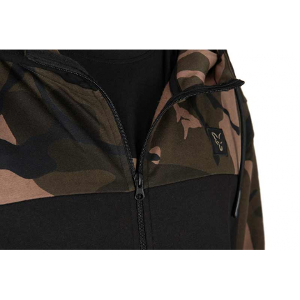 Fox Mikina LW Black Camo Split Zip Hoody