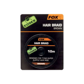 Fox Edges hair Braid Náväzcové šnúrka 10m hnedá