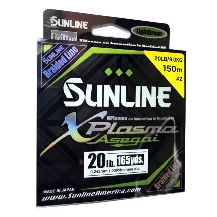 Sunline Šnúra XPlasma Asegai 150m 0,242mm 9kg LGR
