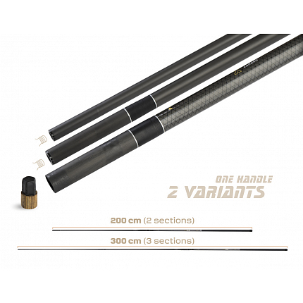 Zfish Podběráková Tyč Tactical Handle 3 m 3 díl