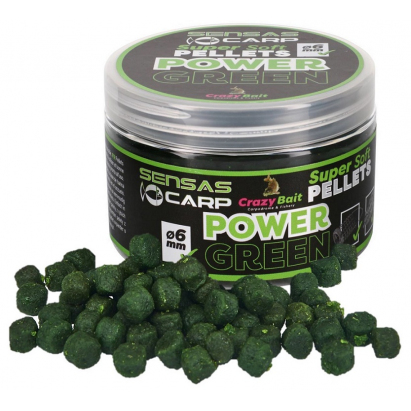 Sensas Pelety Super Soft Green cesnak 60g